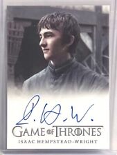 PACK FRESH Game of Thrones Isaac Hempstead-Wright as Bran Stark Autograph S6 picture