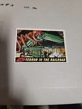 Genuine 1962 Mars Attacks Topps Bubbles  Card - #34 Terror In The Railroad picture