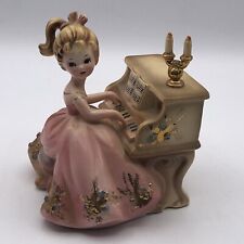 Joseph Originals 1959 Porcelain Piano Playing Figurine Gold Gilt Hand Painted picture