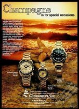 1983 Chronosport diving watch Champagne UDT Atlantis & Mini vintage print ad picture