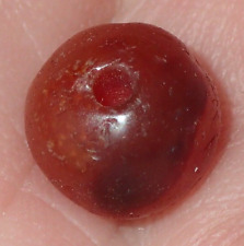 9mm Ancient Egyptian Amarna Carnelian Stone bead, 3300+ Years Old #122 picture