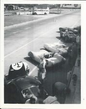 LOTUS ELEVENS IN PITS 750 MC 6 HOUR RELAY SILVERSTONE 1959 B/W PHOTOGRAPH picture