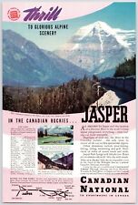1939~Canadian National Railways~Jasper Park~Railroad~Vtg 30s Train Print Ad picture
