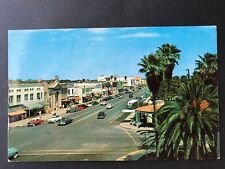 Postcard Daytona Beach FL c1950s - View of Beach Street - Old Cars picture