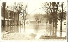 McConnelsville OH 1913 Ohio flood; East Street submerged; nice RPPC picture