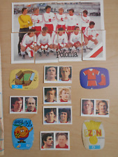 SET TEAM POLAND Futbol/Soccer 18 Cards + Stickers WC España ´82/NARANJITO POLONI picture