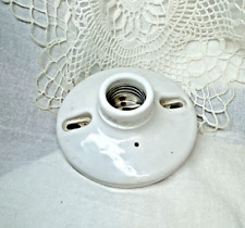Vintage Leviton Ceramic Porcelain Light Socket Fixture, 9875-X, Made in U.S.A. picture