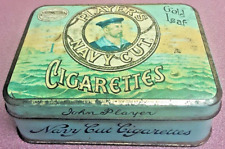 VINTAGE 'PLAYER'S NAVY CUT Cigarettes' - Advertising Tobacco Tin EMPTY picture