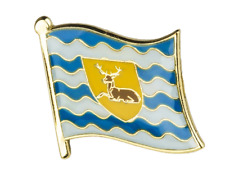 HERTFORDSHIRE : Flag Enamel Lapel Pin Badge - (UK Seller & Free UK Postage) picture