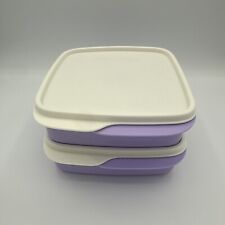 Tupperware Lunch-It Container Divided Set of 2 Lilac purple New picture