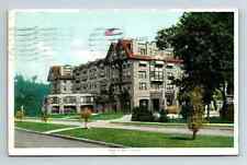 c1923 WB Postcard Excelsior Springs MO Inn Hotel Phostint Crease picture