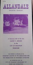 Vintage Allendale Kingsport Tennessee Information Brochure A51 picture