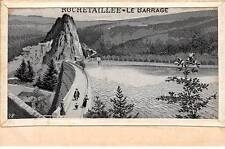42 - n°90402 - ROCHETAILLEE - Le Barrage - silk woven card picture