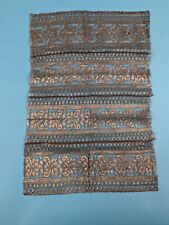 ANTIQUE 1920’S METALLIC GOLD LAME LACE PANEL OLD STOCK picture