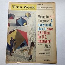THIS WEEK Magazine - January 22, 1961 - Hoover Commission, Carol Heiss, Vtg Cars picture