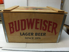 2011 BUDWEISER LAGER BEER WOODEN BOX / CRATE picture