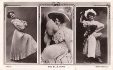 Early Triptych Wizard of Oz Actress Miss Billie Burke 1905 RPPC Postcard picture