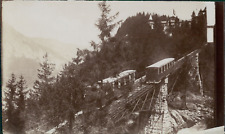 Adolphe Braun, Switzerland, Giesbach Railway and Grandhotel circa 1875, vintage  picture