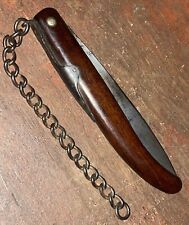 WWI WW1 French Courveux Folding Trench Knife Dagger Original Pull Chain RARE picture