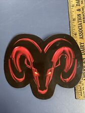 Cool Vintage NOS Dodge Ram Glowing Red Eyes Dealership Salesperson Pin picture