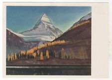 1966 Mount Assiniboine. Canadian Rockies ART ROCKWELL KENT RUSSIAN POSTCARD Old picture