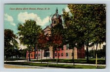 Fargo ND, Cass County Court House, North Dakota c1920 Vintage Postcard picture