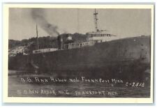 c1940s Steamship Ann Arbor No. 6 Frankfort Michigan MI Unposted Vintage Postcard picture