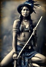 Native American Female Tintype Series C10059RP picture