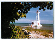 c1950's The Point Abino Lighthouse Fort Erie Ontario Canada Postcard picture