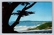 CA-California, Carmel Beach, Cypress And Sand, c1971 Vintage Postcard picture