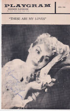 Claire Luce signed vintage playbill 