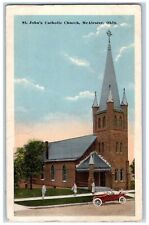 1917 St. John's Catholic Church Exterior McAlester Oklahoma OK Posted Postcard picture