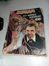 Scream #3 Skywald Horror movie Publication Magazine 1973 christopher lee dracula picture