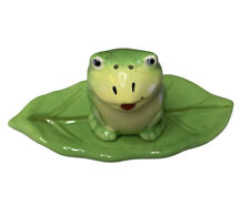 Ganz Ceramic Frog On Lily Pad Pepper Shaker Green picture