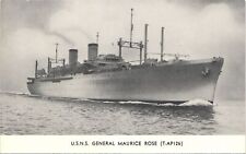 USNS GENERAL MAURICE ROSE original antique postcard UNITED STATES USA picture