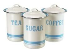 Jamie Oliver Canisters Storage Containers Coffee Sugar Tea Ivory Tins Set  picture