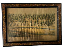 1862 CAMP BELGER Baltimore CIVIL WAR Framed Print SACHSE Lithograph 114th Reg NY picture