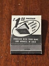 Vintage Matchbook Genuine Leather Gifts Advertisement San Jose California Worth  picture