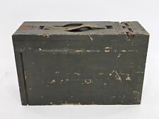 Old US Military WW1 to WW2 era EMPTY Wooden Cal .30 M.G. Ammunition Box (USED) picture
