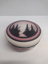 Vtg Sioux Native American Pottery Lidded Bowl Etched Handmade Signed Hepo picture