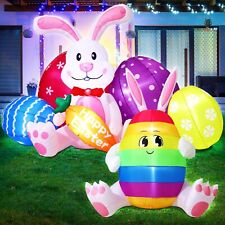 6 Pcs 6ft Easter Inflatable Bunny Outdoor Decorations, 2 Easter...  picture