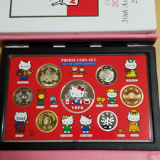 Sanrio Hello Kitty Proof Coins Set 2004 Born 30th Anniversary Made In Japan picture