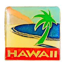 BEAUTIFUL Vintage Hawaii Beach Lapel Hat Pin Travel Souvenir Palm Tree 840 picture