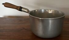 Vintage Majestic Cookware Spouted 4 Cup Aluminum Saucepan With Wooden Handle picture
