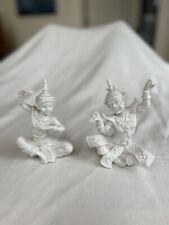 Exquisite Pair of Lenwile Verithin Porcelain Thai Dancer Figurines picture