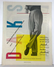 Vtg 1948 Daks Print Ad Mens Trousers British Slacks Simpson LTD Fashion picture