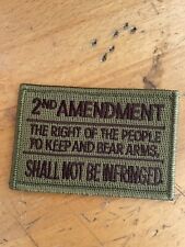 BuckUp Tactical Patch Hook 2nd Amendment Right to Bear Arms Multitan 2x3