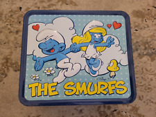 The Smurfs Peyo 2011 Classic Tin Lunchbox Featuring Smurfette picture