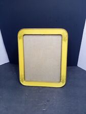 ❤️ Vintage Yellow Enamel & Glass Floral Picture Frame 11