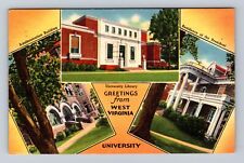 Morgantown WV-West Virginia, General Greetings University Vintage c1959 Postcard picture